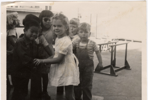 Group of children on playground (ddr-densho-426-215)