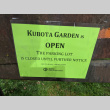 Garden open, Parking Lot closed sign due to Coronavirus (ddr-densho-354-2665)