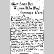 Alien Laws Bar Woman Who Wed Japanese Here (May 4, 1928) (ddr-densho-56-409)