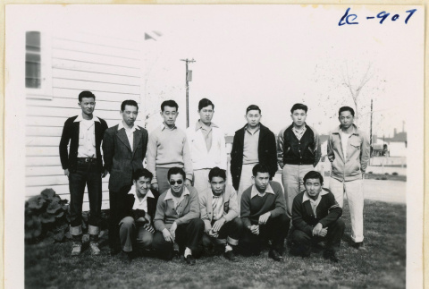 13th group at Gila River concentration camp (ddr-densho-37-1973)