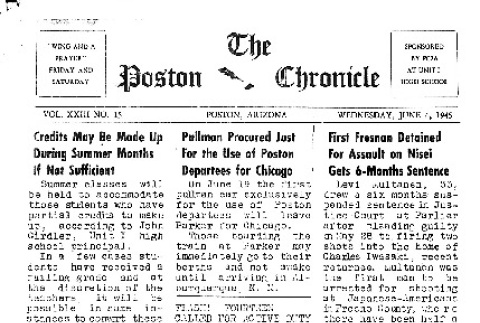 Poston Chronicle Vol. XXIII No. 15 (June 6, 1945) (ddr-densho-145-643)