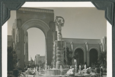 A fountain at the Golden Gate International Exposition (ddr-densho-300-154)