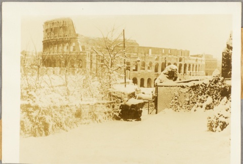 Photograph of the Colosseum in the snow (ddr-njpa-13-703)