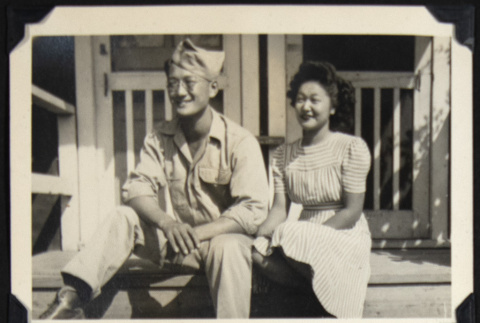 George and Lily at Rohwer (ddr-densho-542-591)