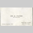 Dr. M. Itatani (ddr-csujad-11-68)