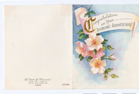 Congratulations on Your Wedding Anniversary (ddr-densho-562-49)