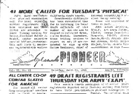 Granada Pioneer Vol. II No. 41 (March 25, 1944) (ddr-densho-147-154)