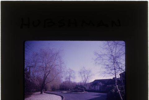 Garden and driveway at the Hubshman project (ddr-densho-377-695)