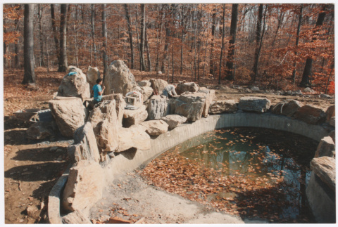 Mendoza pool under construction (ddr-densho-377-2335)