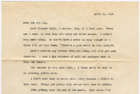 Letter from Tadashi Ishida to Mr. & Mrs. Y Ishida (ddr-densho-535-354)