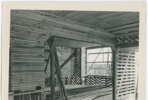 Construction of the interior of a house in Tokyo (ddr-densho-299-53)