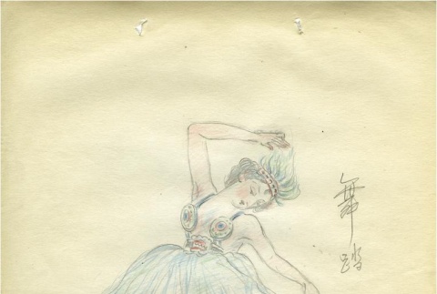Drawing done by a Japanese prisoner of war (ddr-densho-179-207)