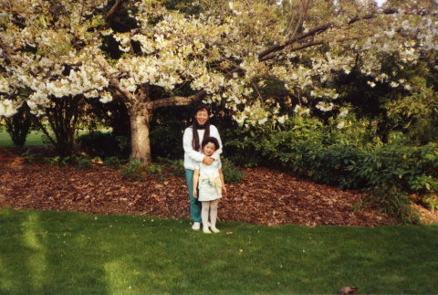 Linda Kubota Byrd and Chrissi Kubota Reeves in the Garden (ddr-densho-354-414)