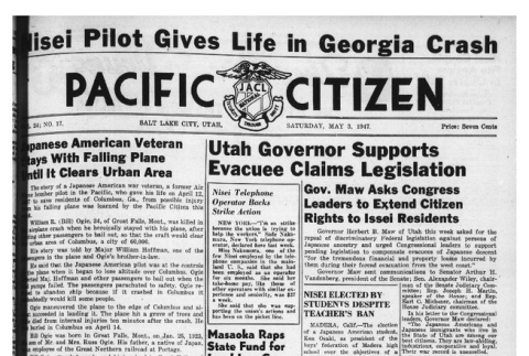 The Pacific Citizen, Vol. 24 No. 17 (May 3, 1947) (ddr-pc-19-18)