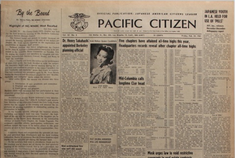 Pacific Citizen, Vol. 52, No. 8 (February 24, 1961) (ddr-pc-33-8)