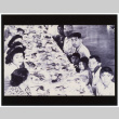 Crop of photograph of large dining hall (ddr-densho-1007-195)