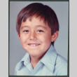 School photo of boy in blue shirt (ddr-densho-523-587)