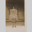 Soldier in front of Lincoln monument (ddr-janm-17-55)