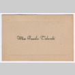 Fumiko Takeuchi's graduation name card (ddr-densho-550-117)