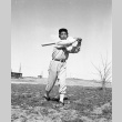 Baseball player swinging a bat (ddr-fom-1-740)