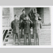Officers on steps (ddr-densho-1007-288)