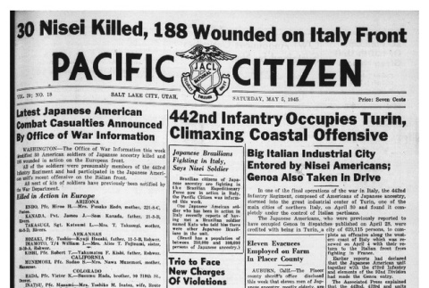 The Pacific Citizen, Vol. 20 No. 18 (May 5, 1945) (ddr-pc-17-18)