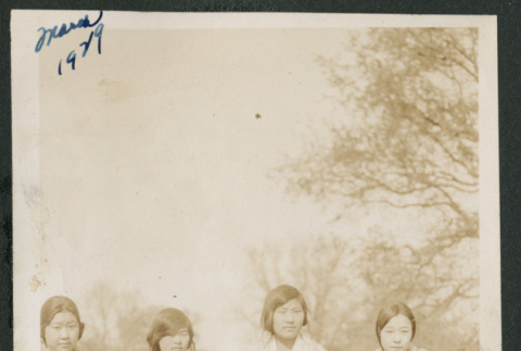 four women outside (ddr-densho-378-573)