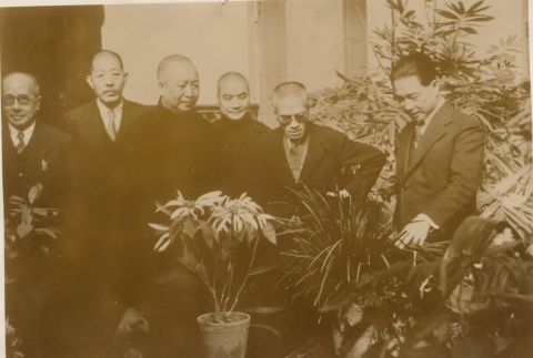 Wang Jingwei in a greenhouse (ddr-njpa-1-1035)