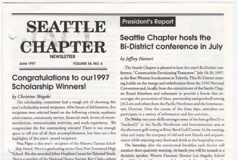 Seattle Chapter, JACL Reporter, Vol. 34, No. 6, June 1997 (ddr-sjacl-1-447)