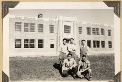 Five men at the University of Idaho (ddr-densho-542-455)