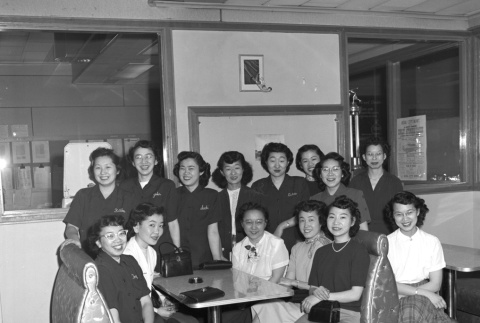 Nisei Bowling League at Rose City Bowling Alley (ddr-one-1-129)