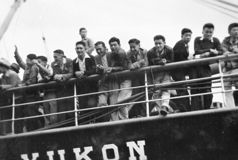 Men leaving for Alaska (ddr-densho-15-38)