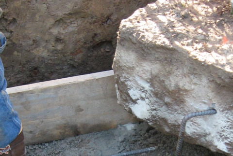Form work for wall footings (ddr-densho-354-1686)