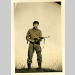 Soldier holding a rifle (ddr-densho-22-321)