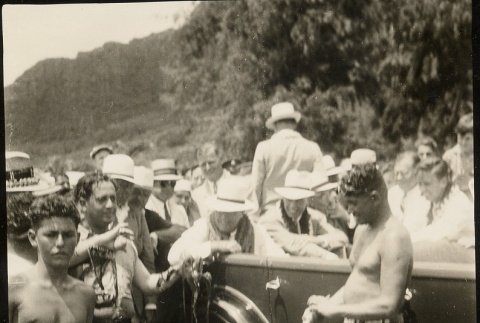 Franklin D. Roosevelt greeting people in Hawai'i (ddr-njpa-1-1637)
