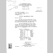 List of incarcerees to be repatriated from Crystal City with letter from N.D. Collaer to Jonathan Bingham, Chief of Alien Enemy Control (ddr-densho-564-2)