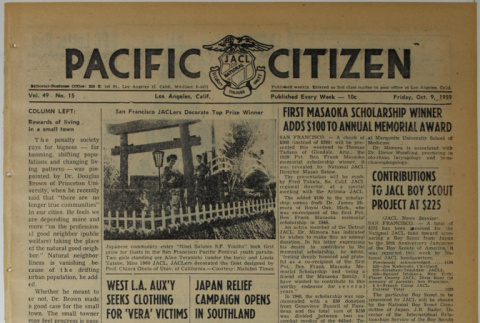 Pacific Citizen, Vol. 49, No. 15 (October 9, 1959) (ddr-pc-31-41)