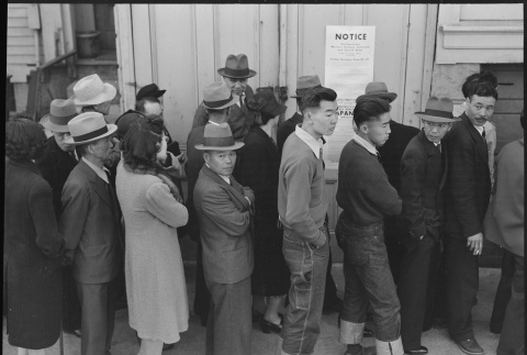 Japanese Americans registering for mass removal (ddr-densho-151-116)