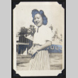 Woman in a striped skirt (ddr-densho-542-717)