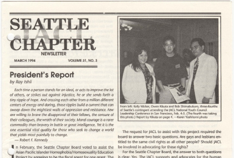 Seattle Chapter, JACL Reporter, Vol. 31, No. 3, March 1994 (ddr-sjacl-1-419)