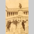 Mineo Osumi, Hisaichi Terauchi, and Japanese naval officers at an Italian monument (ddr-njpa-4-1821)