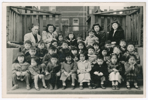 Seattle Japanese Baptist Church nursery school class (ddr-densho-540-18)