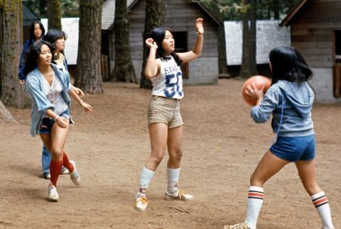 Campers playing basketball (ddr-densho-336-325)