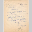 Letter sent to T.K. Pharmacy from  Minidoka concentration camp (ddr-densho-319-427)