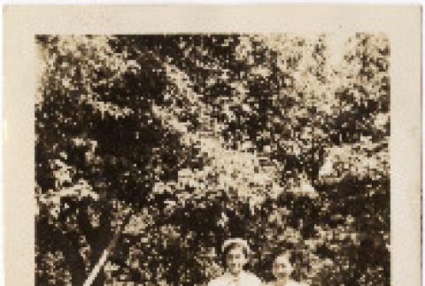 Ruth Morita and Dorothy Morita in long white dresses (ddr-densho-409-11)