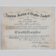 Grapho-Analysis Certificate (ddr-densho-335-333)