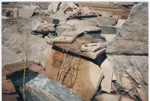 Waterfall under construction (ddr-densho-377-2672)