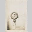 A boy with an inflatable tube (ddr-densho-321-802)