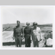Lt. Gen. Mark W. Clark, Maj. Gen. Willis D. Crittenberger, and Secretary of War Henry L. Stimson at a cub field in the 34th Division in Italy (ddr-densho-1007-69)