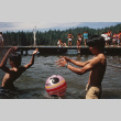 Campers playing games in the lake (ddr-densho-336-1598)